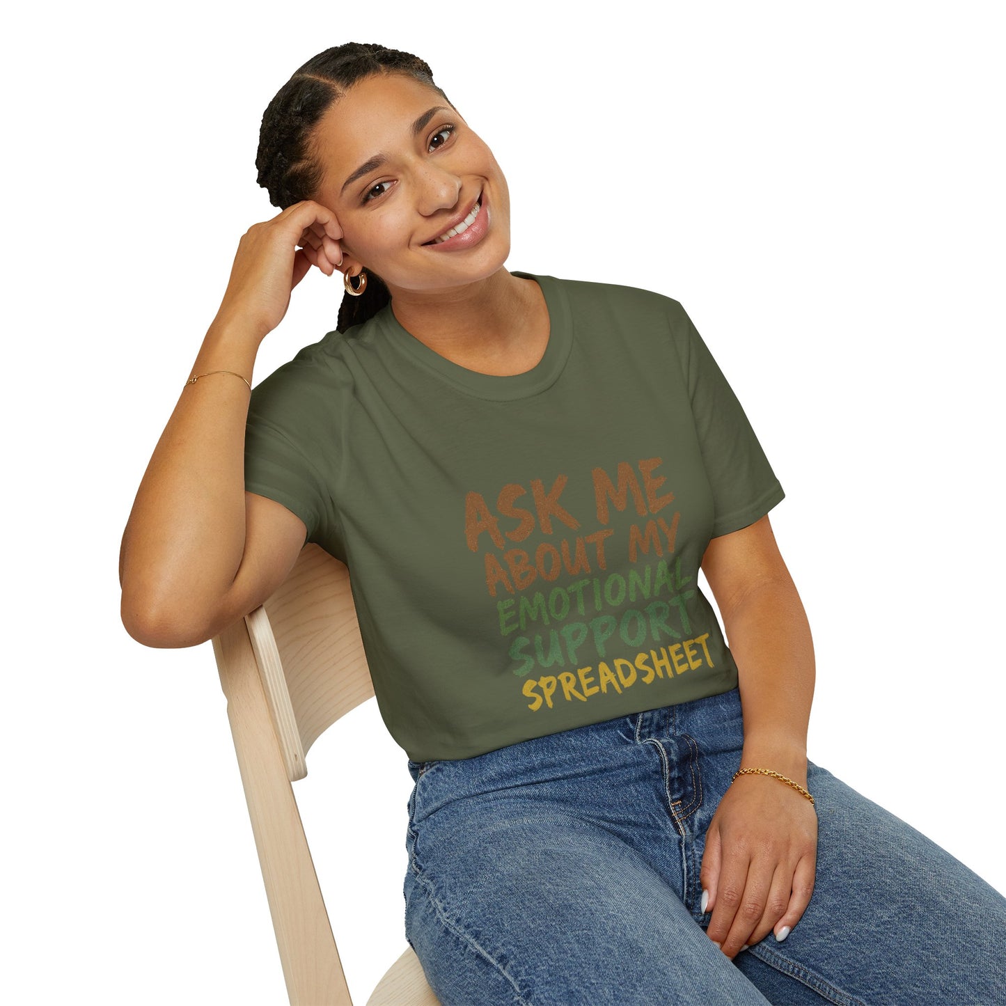 Ask Me About My Emotional Support Spreadsheet
