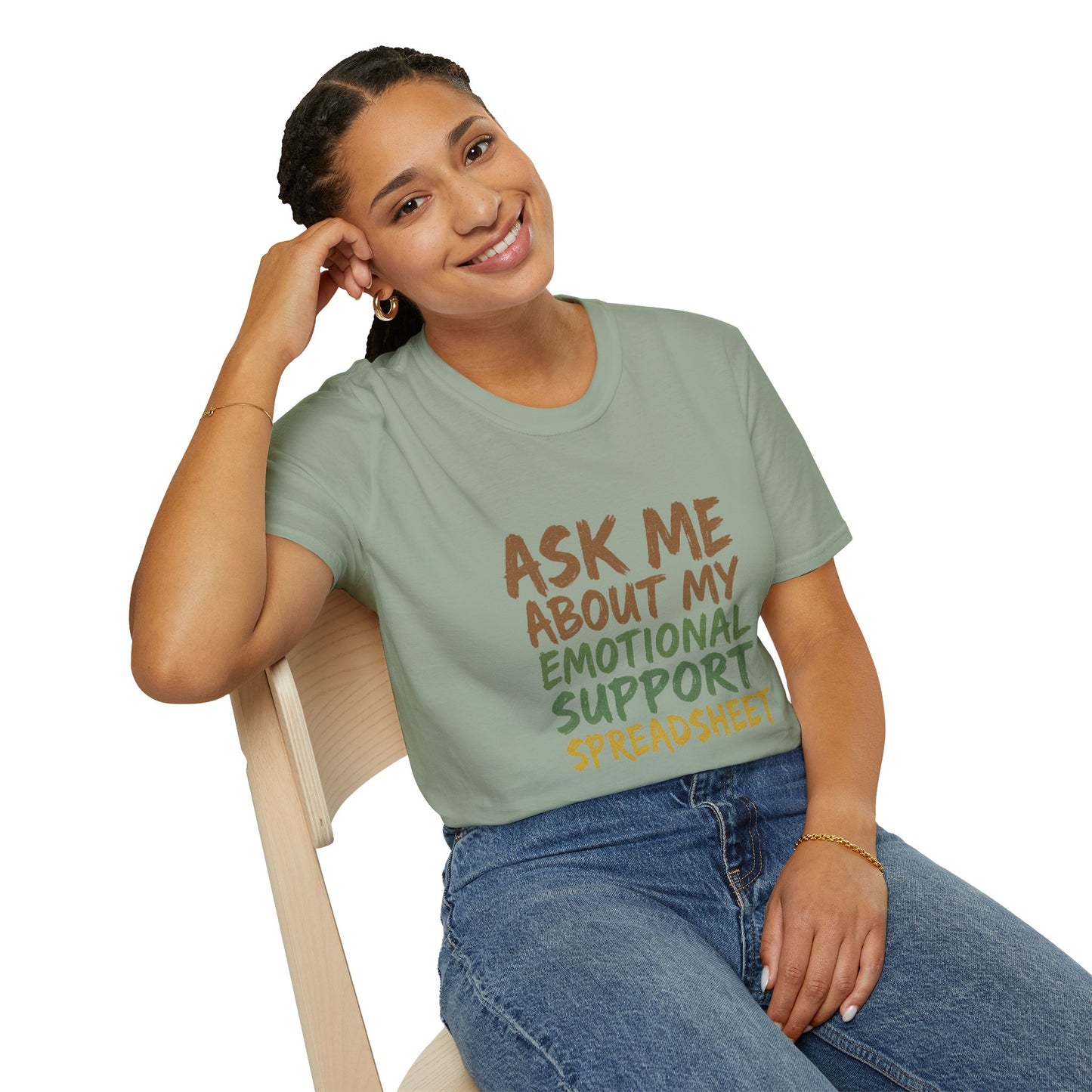 Ask Me About My Emotional Support Spreadsheet