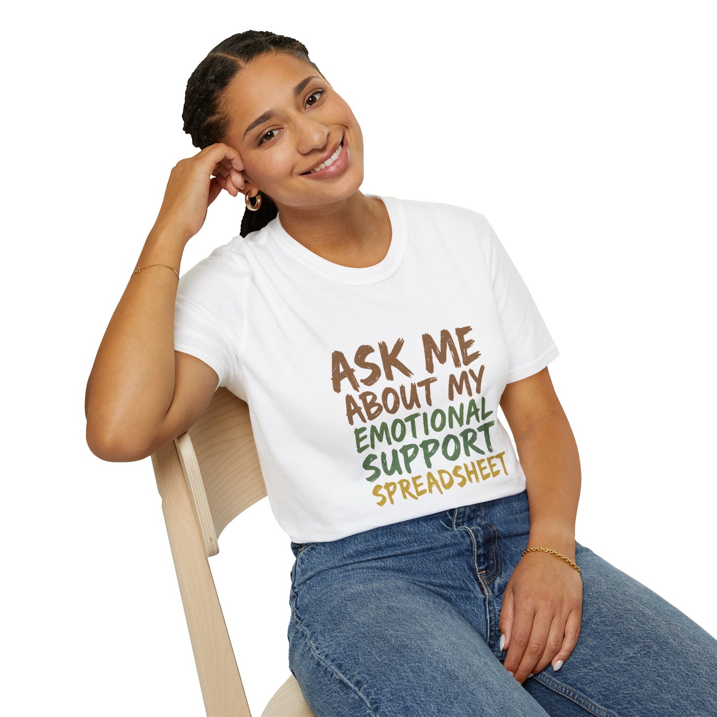Ask Me About My Emotional Support Spreadsheet