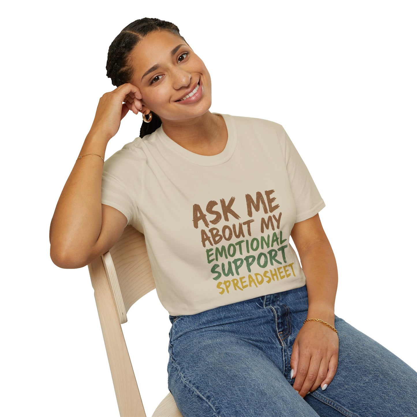 Ask Me About My Emotional Support Spreadsheet
