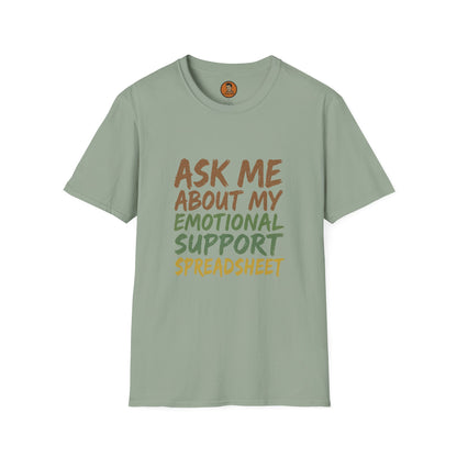 Ask Me About My Emotional Support Spreadsheet