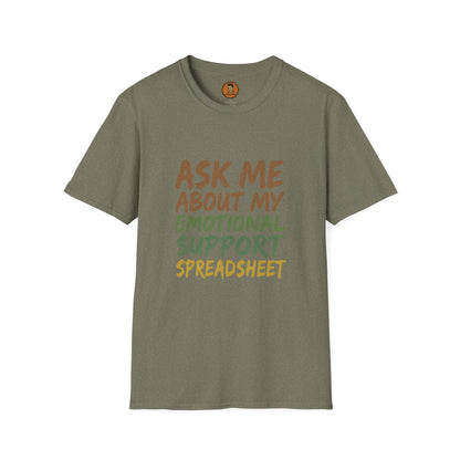 Ask Me About My Emotional Support Spreadsheet